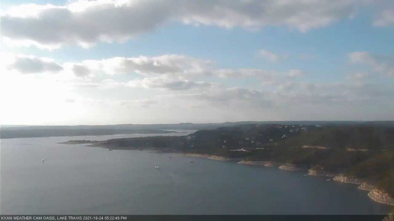 Lake Travis webcam, October 24, 2021 5:25 PM CT