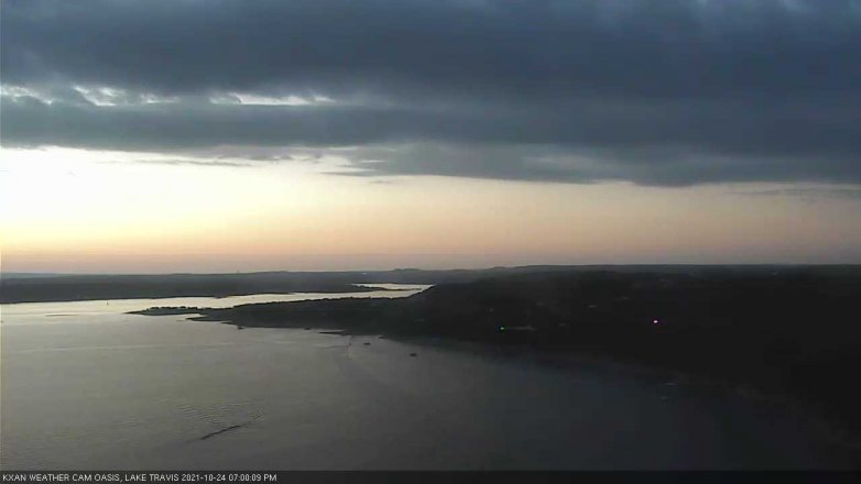 Lake Travis webcam, October 24, 2021 7:00 PM CT