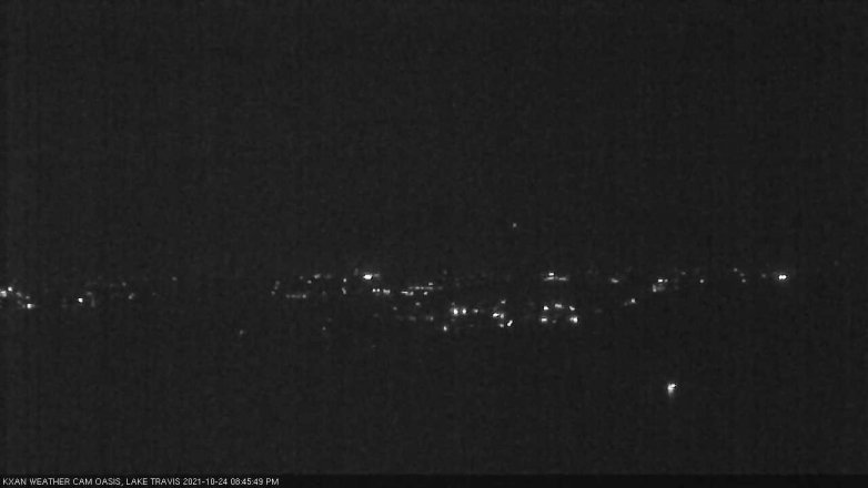 Lake Travis webcam, October 24, 2021 8:45 PM CT