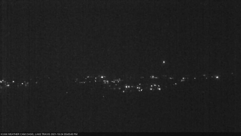 Lake Travis webcam, October 24, 2021 9:45 PM CT