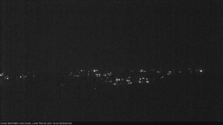 Lake Travis webcam, October 24, 2021 10:00 PM CT