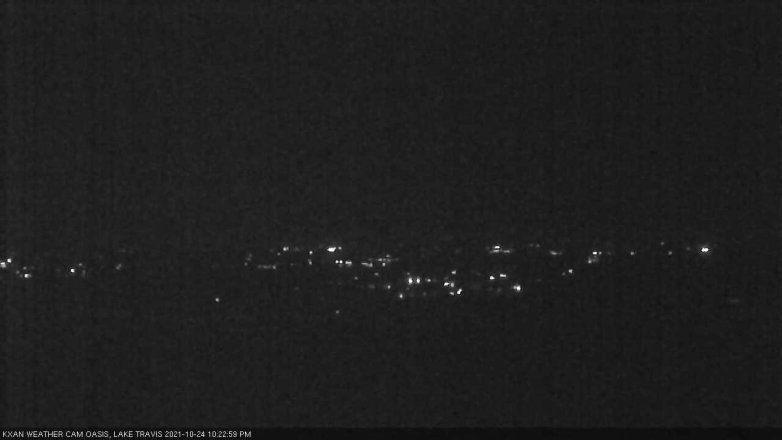 Lake Travis webcam, October 24, 2021 10:25 PM CT