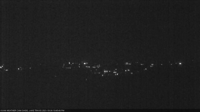 Lake Travis webcam, October 24, 2021 10:45 PM CT