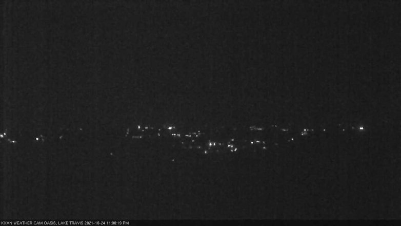 Lake Travis webcam, October 24, 2021 11:00 PM CT