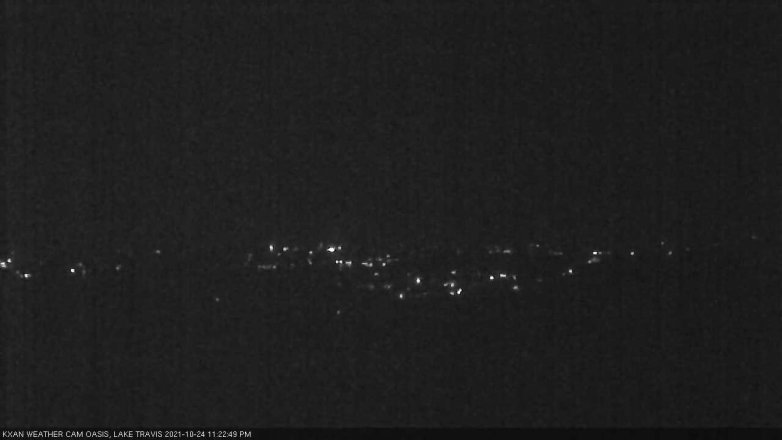 Lake Travis webcam, October 24, 2021 11:25 PM CT