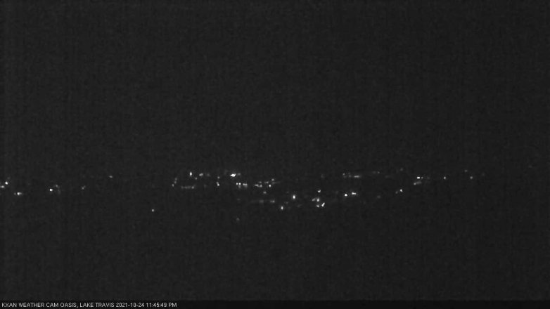 Lake Travis webcam, October 24, 2021 11:45 PM CT