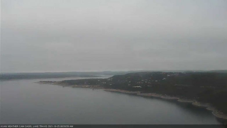 Lake Travis webcam, October 25, 2021 9:00 AM CT