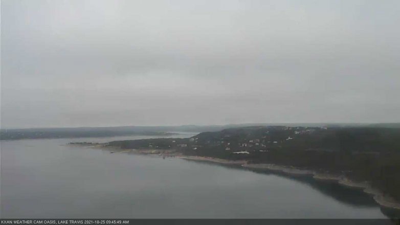Lake Travis webcam, October 25, 2021 9:45 AM CT