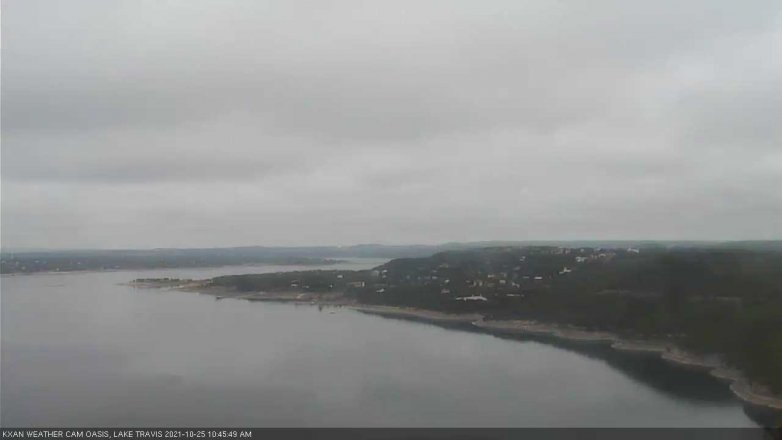 Lake Travis webcam, October 25, 2021 10:45 AM CT