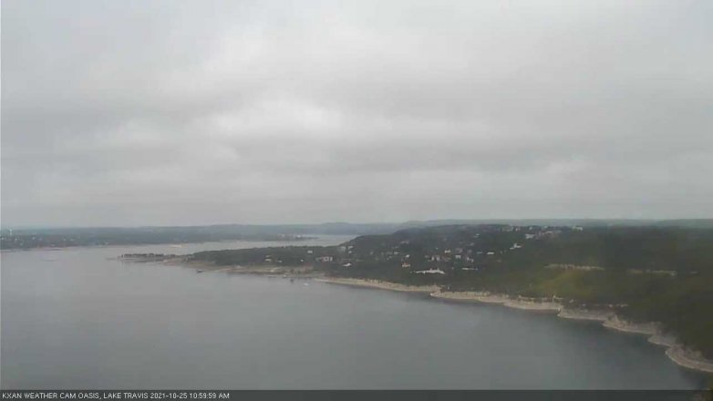 Lake Travis webcam, October 25, 2021 11:00 AM CT