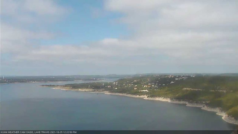 Lake Travis webcam, October 25, 2021 12:25 PM CT