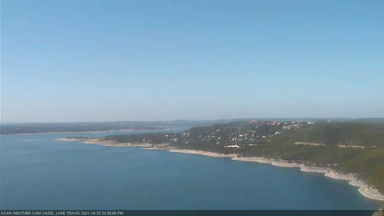 Lake Travis webcam, October 25, 2021 2:00 PM CT