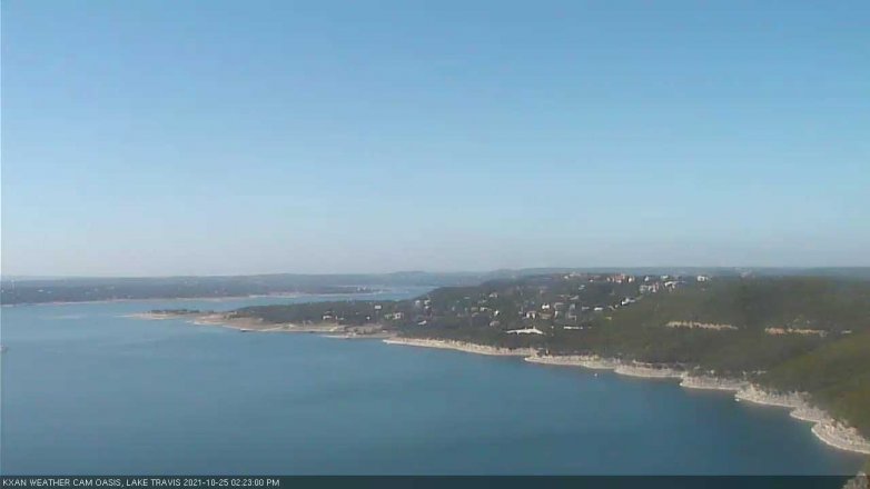 Lake Travis webcam, October 25, 2021 2:25 PM CT