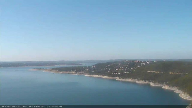 Lake Travis webcam, October 25, 2021 2:45 PM CT
