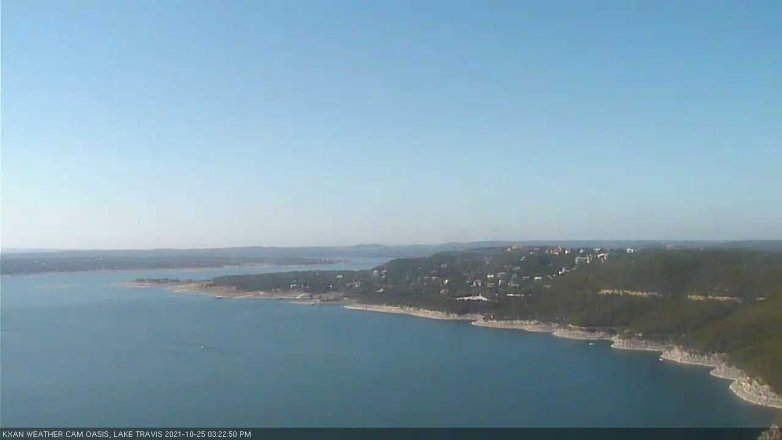 Lake Travis webcam, October 25, 2021 3:25 PM CT