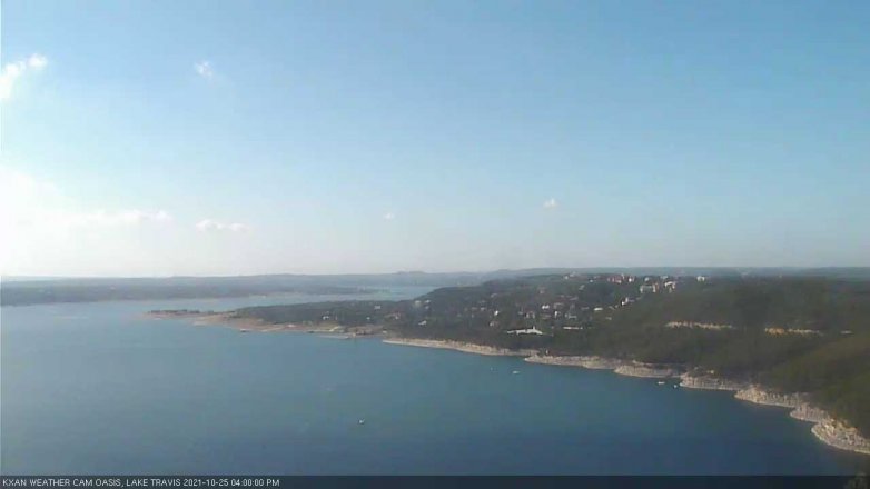Lake Travis webcam, October 25, 2021 4:00 PM CT