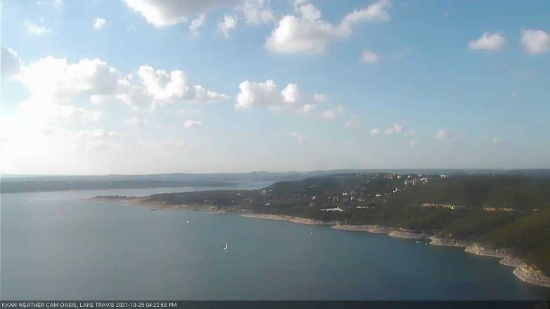 Lake Travis webcam, October 25, 2021 4:25 PM CT