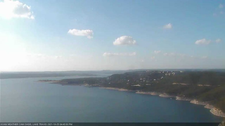 Lake Travis webcam, October 25, 2021 4:45 PM CT