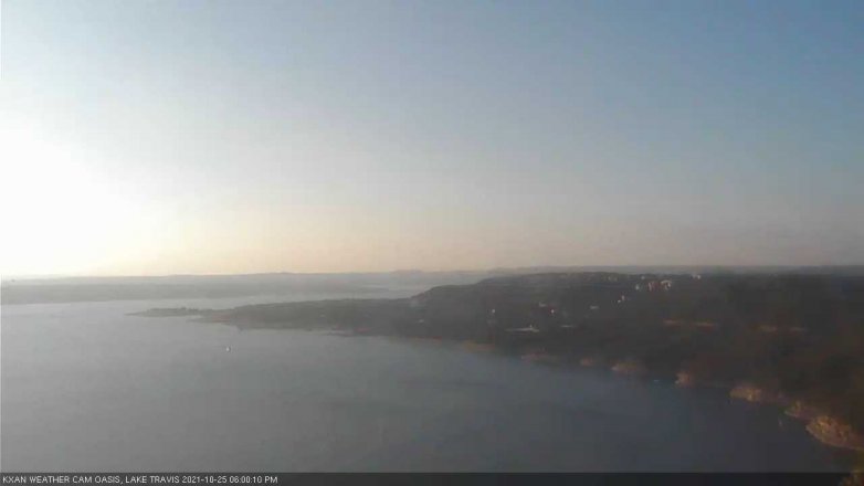 Lake Travis webcam, October 25, 2021 6:00 PM CT