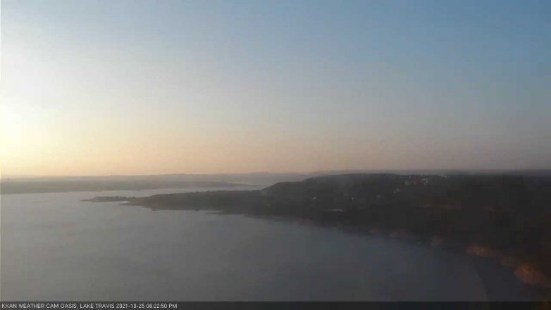 Lake Travis webcam, October 25, 2021 6:25 PM CT
