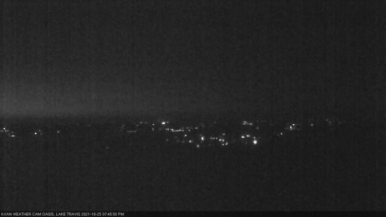 Lake Travis webcam, October 25, 2021 7:45 PM CT