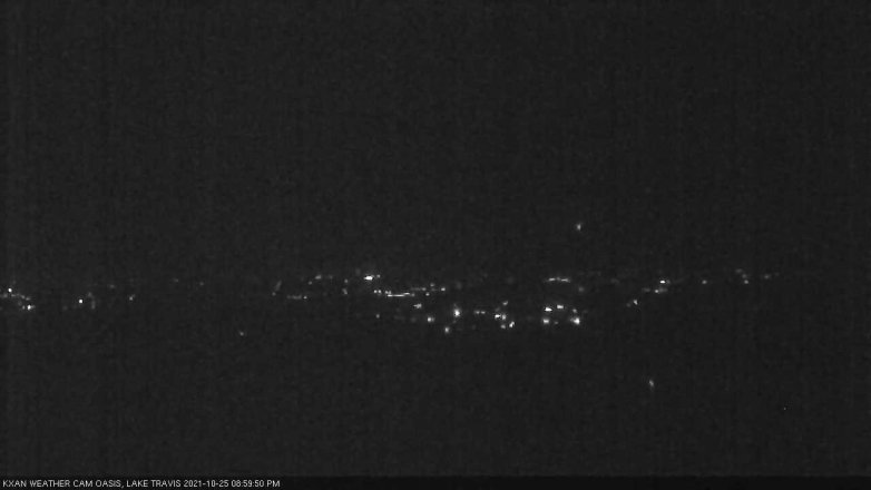 Lake Travis webcam, October 25, 2021 9:00 PM CT