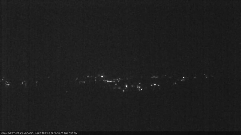 Lake Travis webcam, October 25, 2021 10:25 PM CT