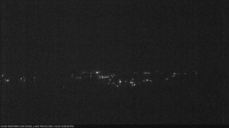Lake Travis webcam, October 25, 2021 10:45 PM CT