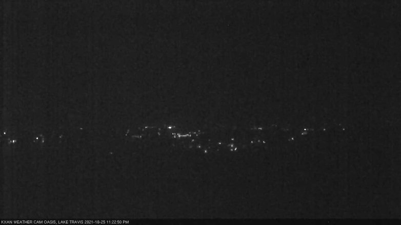 Lake Travis webcam, October 25, 2021 11:25 PM CT