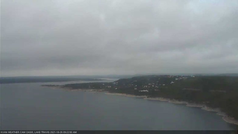 Lake Travis webcam, October 26, 2021 9:25 AM CT