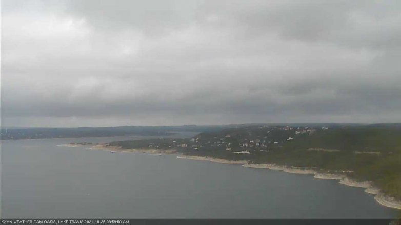Lake Travis webcam, October 26, 2021 10:00 AM CT