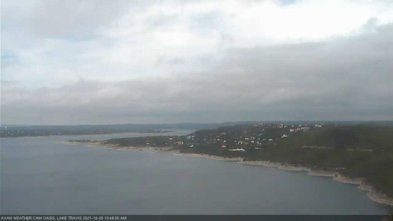 Lake Travis webcam, October 26, 2021 10:45 AM CT