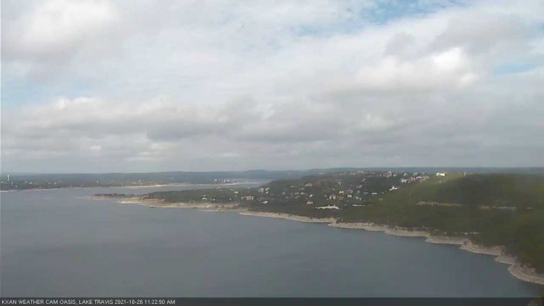 Lake Travis webcam, October 26, 2021 11:25 AM CT