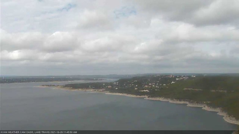 Lake Travis webcam, October 26, 2021 11:45 AM CT