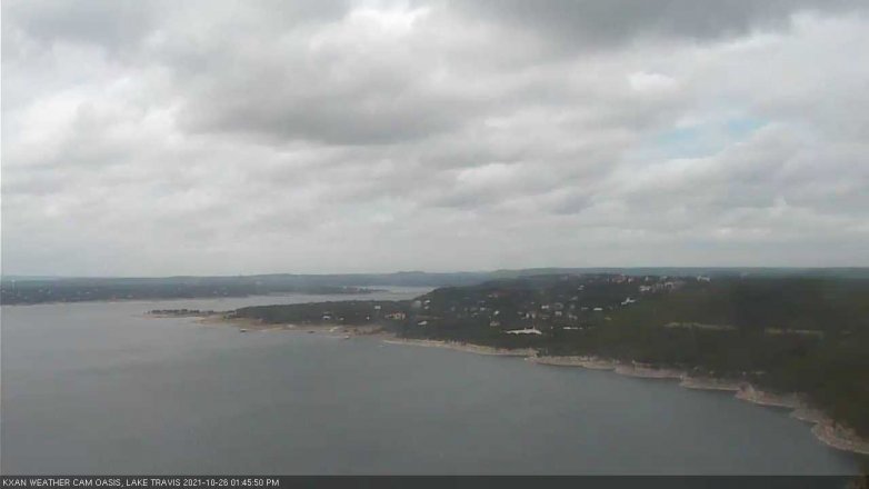 Lake Travis webcam, October 26, 2021 1:45 PM CT