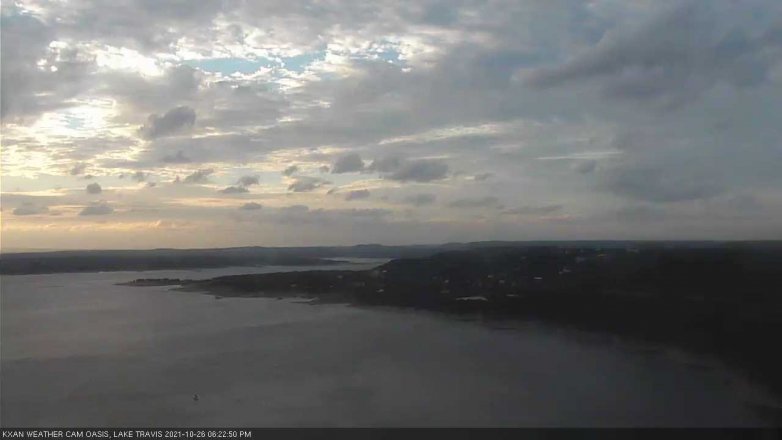 Lake Travis webcam, October 26, 2021 6:25 PM CT