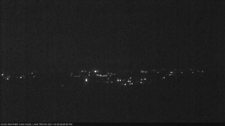 Lake Travis webcam, October 26, 2021 9:45 PM CT