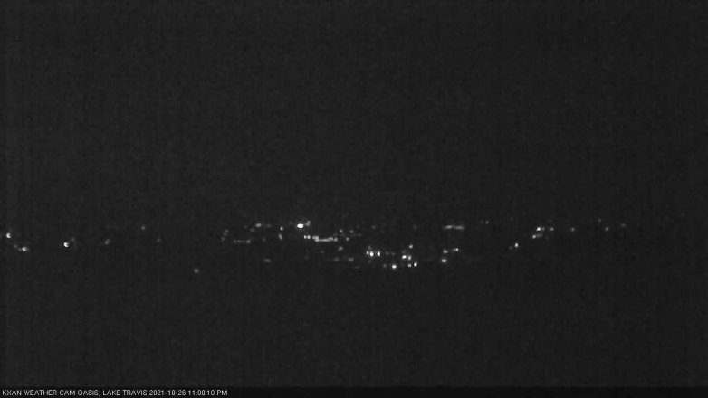 Lake Travis webcam, October 26, 2021 11:00 PM CT