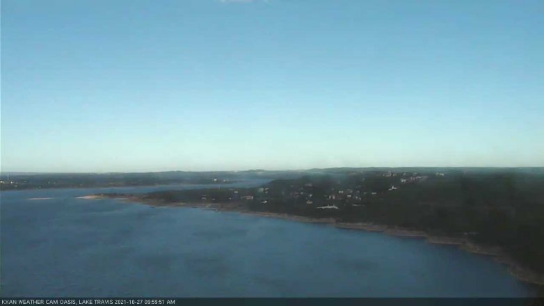 Lake Travis webcam, October 27, 2021 10:00 AM CT