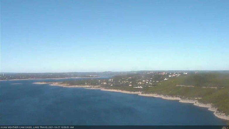 Lake Travis webcam, October 27, 2021 11:00 AM CT