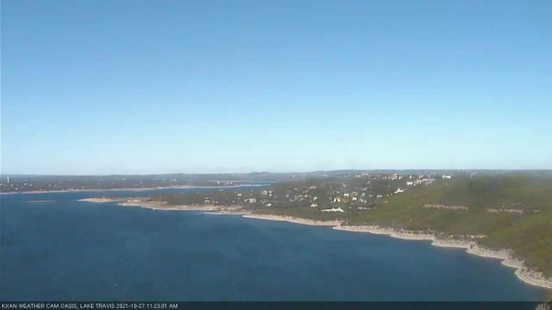 Lake Travis webcam, October 27, 2021 11:25 AM CT