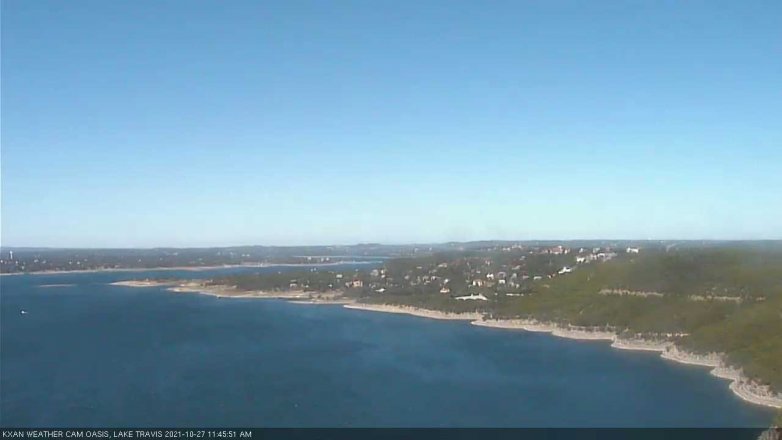 Lake Travis webcam, October 27, 2021 11:45 AM CT