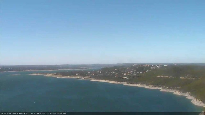 Lake Travis webcam, October 27, 2021 2:00 PM CT