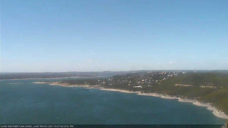 Lake Travis webcam, October 27, 2021 2:25 PM CT