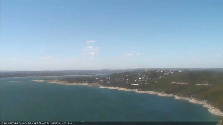 Lake Travis webcam, October 27, 2021 2:45 PM CT