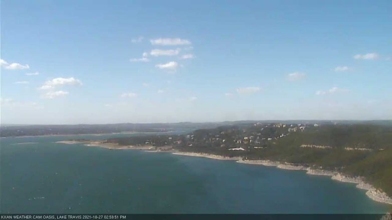 Lake Travis webcam, October 27, 2021 3:00 PM CT