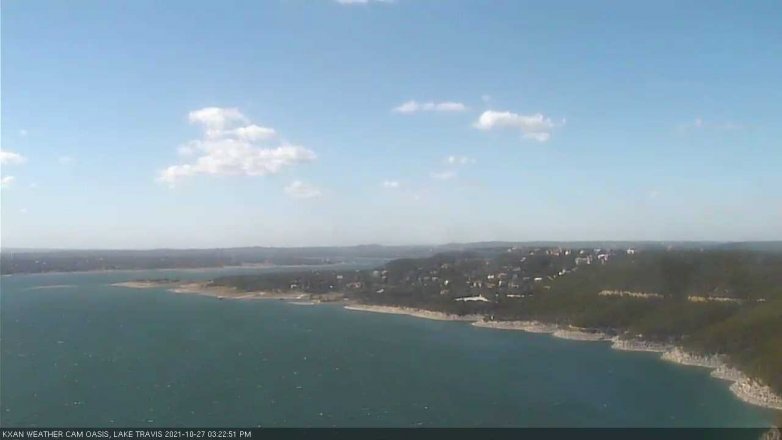 Lake Travis webcam, October 27, 2021 3:25 PM CT