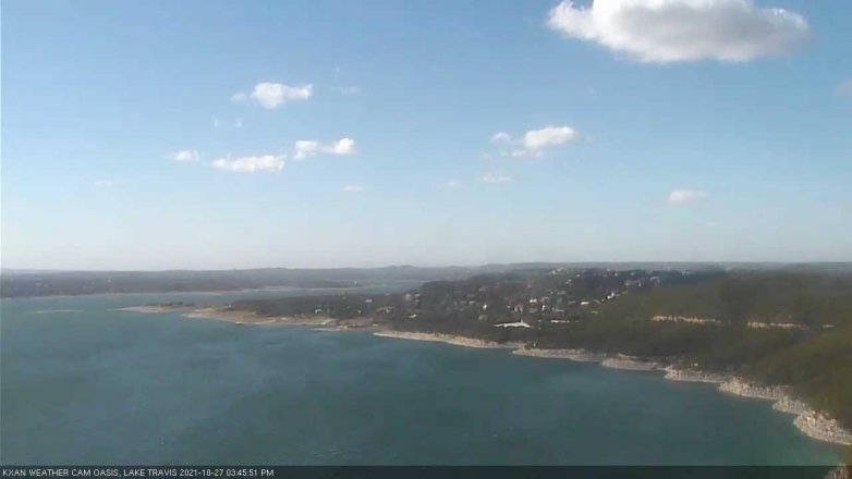 Lake Travis webcam, October 27, 2021 3:45 PM CT
