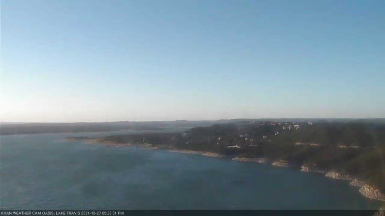 Lake Travis webcam, October 27, 2021 5:25 PM CT