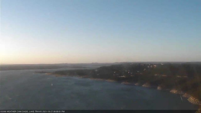 Lake Travis webcam, October 27, 2021 6:00 PM CT